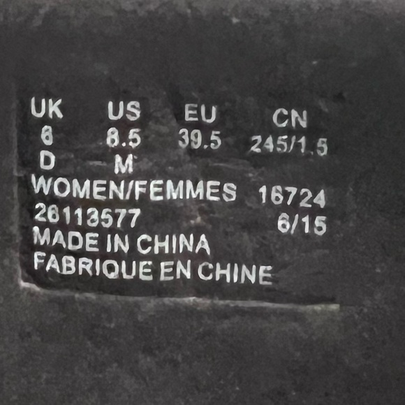 Clarks Riddle Avant Women’s Black Moto Boots Size 8.5 M 1” heel, Inside Zipper. - Picture 10 of 14